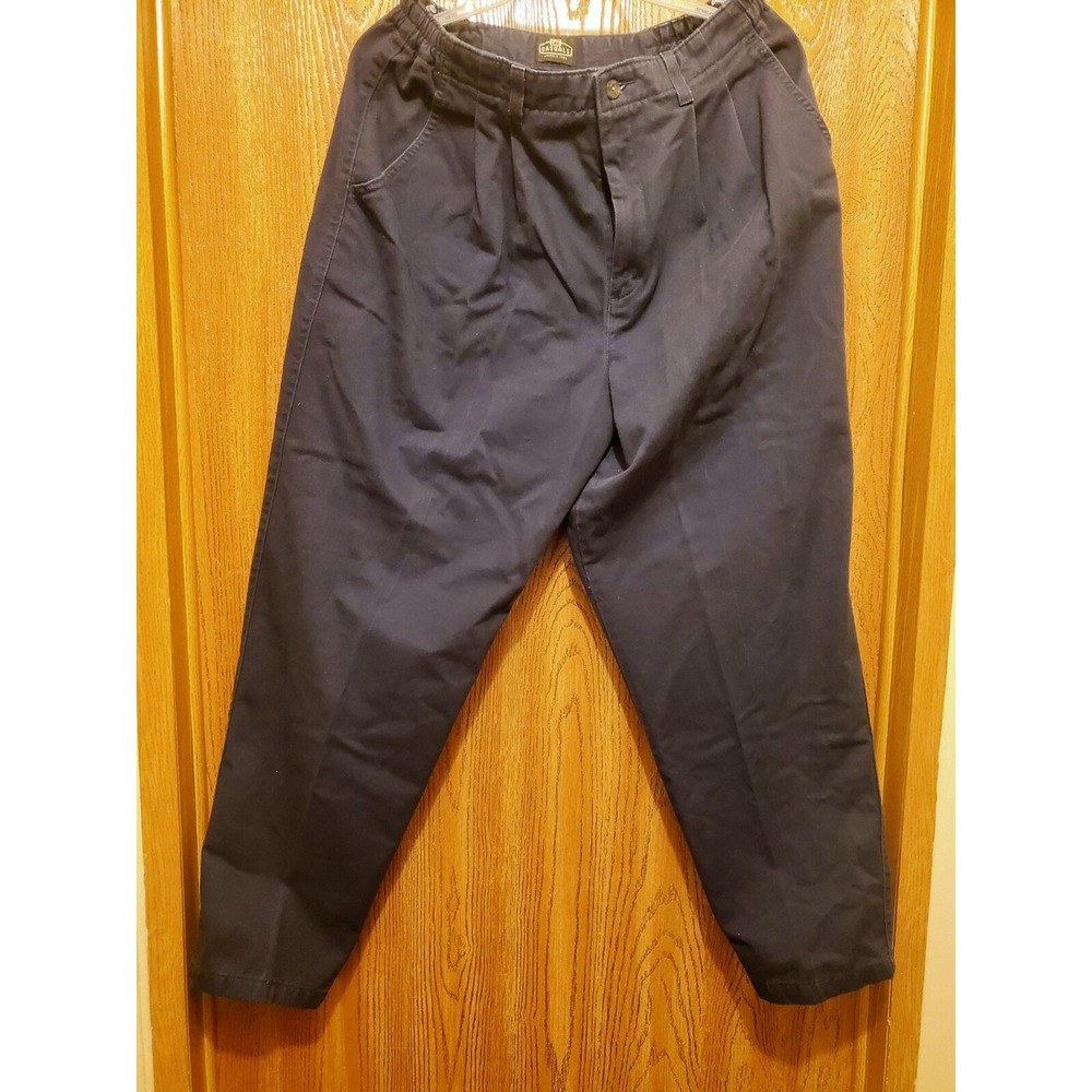 Lee Casuals Size 16M Blue 100% Cotton Straight Leg Pants zipper
